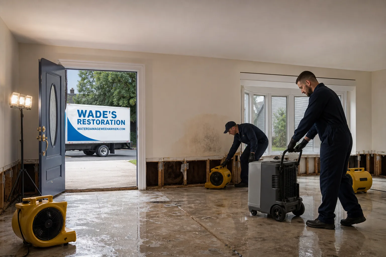 Sewage Cleanup in Weehawken, NJ | Wade’s Restoration - Wade's Restoration